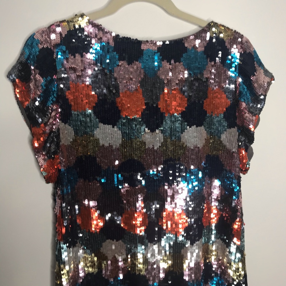 French Connection Multicolor Sequin Midi Dress - image 2